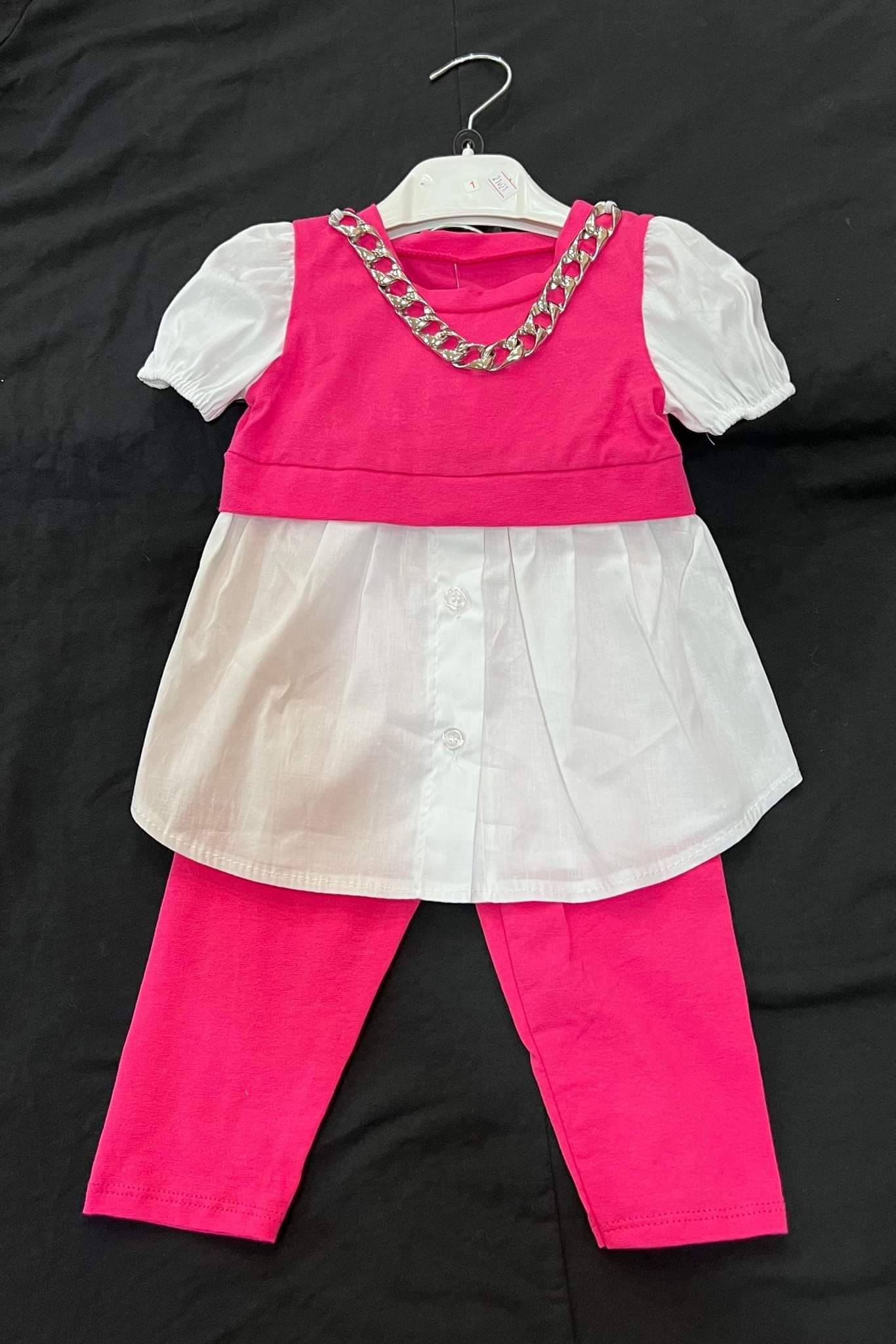 Ensemble rose et blanc 